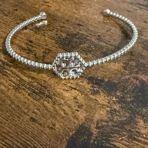 Tory Burch Milgrain Hex Adjustable Bangle​​